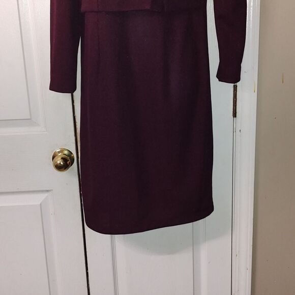 Tina Barrie  burgundy  dress Sz 8 - Picture 2 of 7